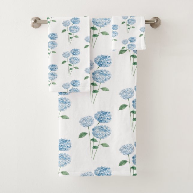 Blue Hydrangea Flower Painting Pattern (In situ)