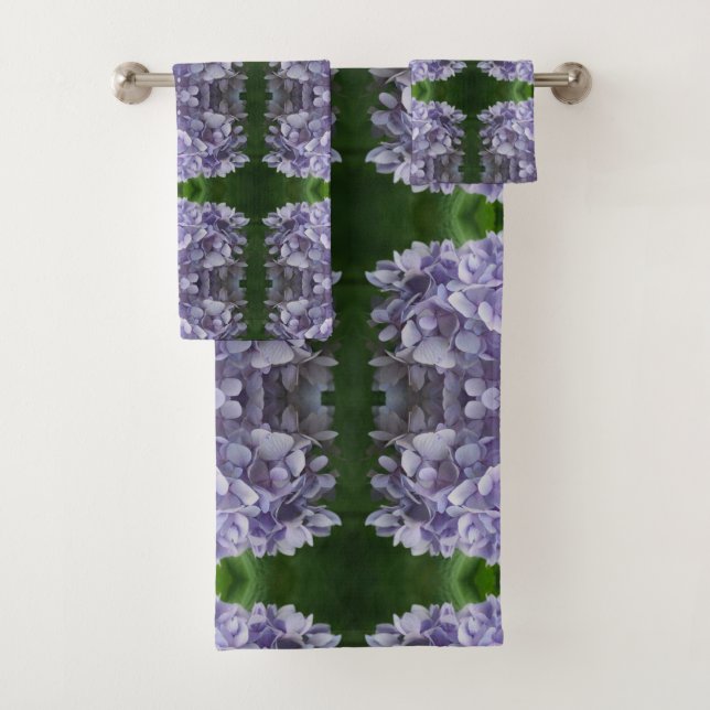 Blue Hydrangea Petals Abstract Floral (In situ)