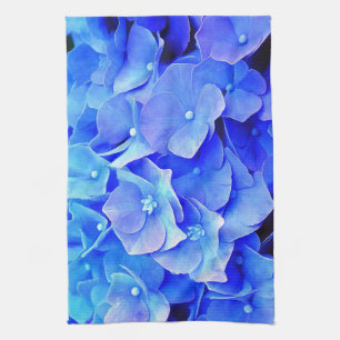 Blue Hydrangeas Kitchen Toalla