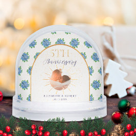 Blue Hydrangeas Personalizado de oro Foto a 5 años