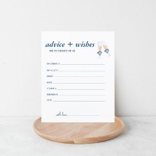 Blue Jean Baby Shower Nueva tarjeta de consejo p