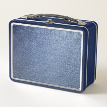 Blue Jean Metalizado Lunchbox