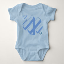 BLUE Jersey BABY Bodysuit UNISEX / metropolitano