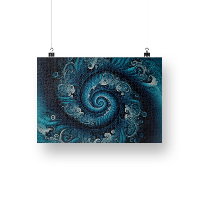 Blue Kaleidoscope 1014 Pieza Rompecabezas (Subido por el creador)