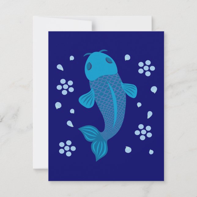 Blue Koi Fish (Anverso)