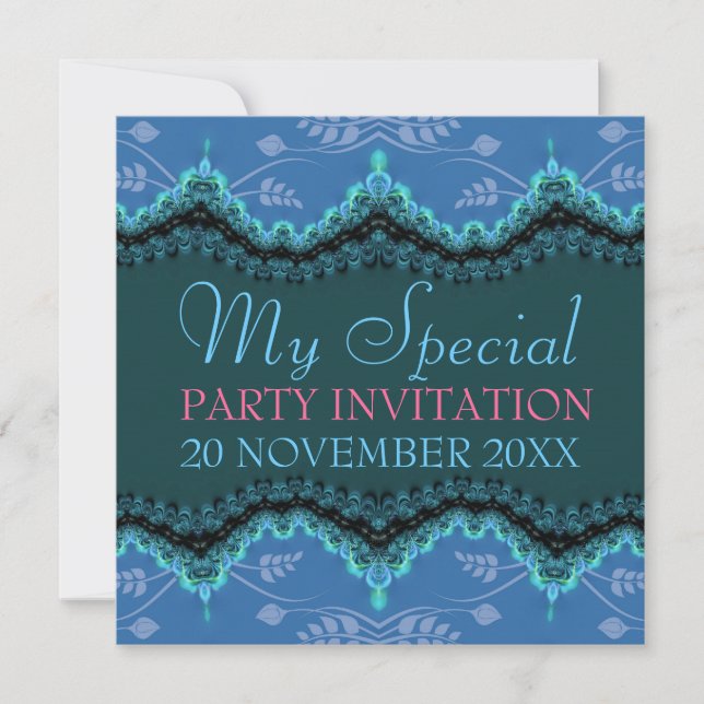 Blue Lace Mis invitaciones especiales a la novia d (Anverso)