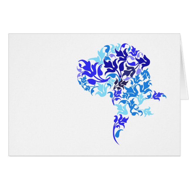 Blue Leaf Great Dane (Anverso (Horizontal))