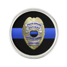 Blue Line fino jubilado limpia la insignia