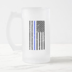 Blue Line fino - oficial de policía - taza de