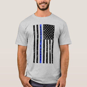 Blue Line fino - respete y honre la camisa para