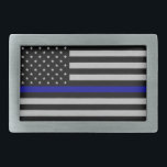 Blue Line fino señala la hebilla del cinturón por<br><div class="desc">Blue Line fino señala la hebilla del cinturón por medio de una bandera</div>