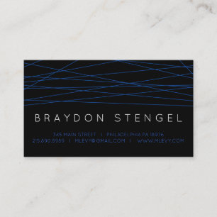 BLUE LINES Tarjeta de visita profesional