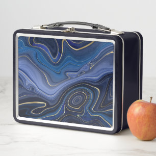 Blue Malachite Golden Accents Moda de lujo Gemston