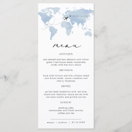 Blue Map Destination Dinner Menu | Carmen