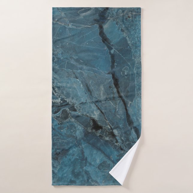blue marble texture background, Italian marbel wit (Toalla de baño)
