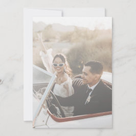 Blue Mediterranean Tile Boda tarjeta de agradecimi