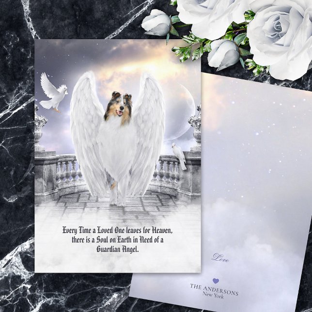 Blue Merle Collie Angel - Tarjeta de Simpatía por  (Subido por el creador)