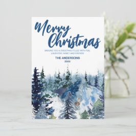 Blue Merry navidad bosque de invierno Festividad m