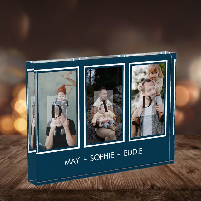 Blue Modern 3 fotos Bloqueo de fotos del Día del P (Subido por el creador)