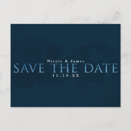 Blue Modern Chic GUARDA LA FECHA Tarjeta de compro