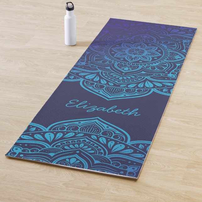 Blue Moon Mandala Personalized Yoga Mat (Subido por el creador)
