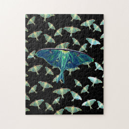 Blue Moth Butterfly Puzzle Gizzle Box