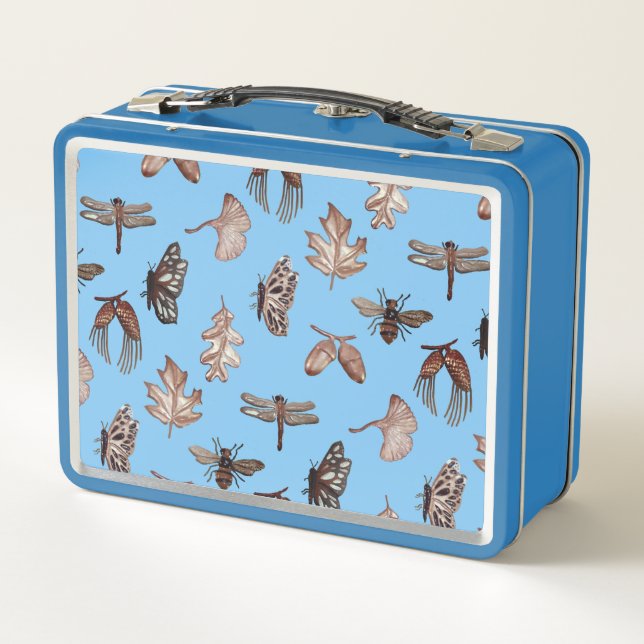 Blue Nature Print Lunch Box (Reverso)