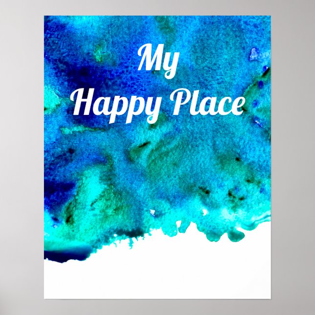Blue ocean inspo cita arte acuarela (Frente)