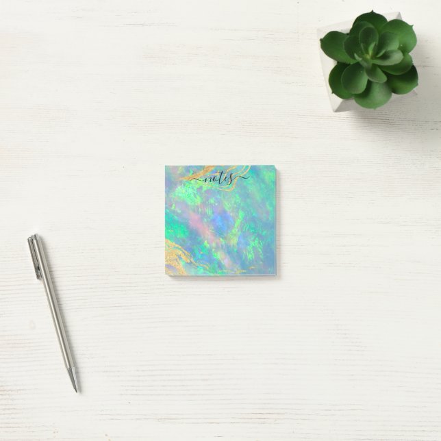 Blue Opal | Bloc de Notas Modern Glam (Oficina)