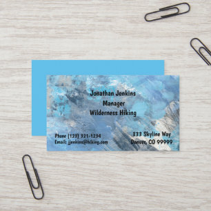 Blue Outdoorsy Standard, tarjeta de visita de 3,5"