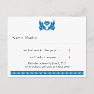 Blue Papel Picado Estilo Amo Aves RSVP