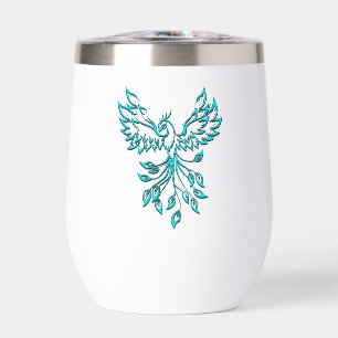 Blue Phoenix Rising en Blanco