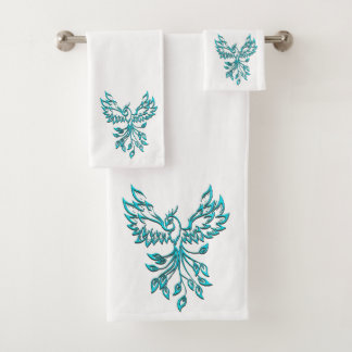 Blue Phoenix Rising en Blanco