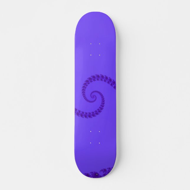 Blue Purple Double Spiral Skateboard (Anverso )