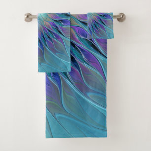 Blue Purple Flower Dream Resumen arte fractal