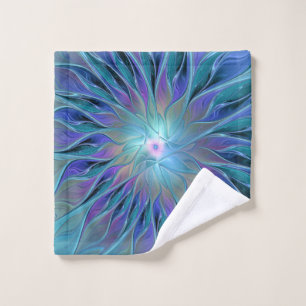 Blue Purple Flower Dream Resumen arte fractal