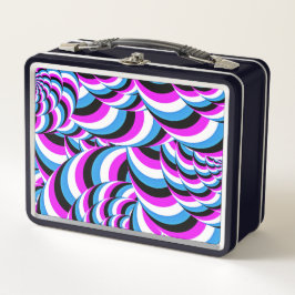 Blue Purple Tubular Swirls Geo Diseño