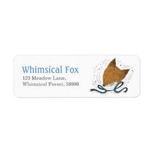 Blue Ribbon, etiqueta del remite del Fox
