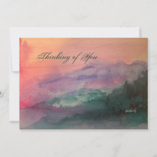Blue Ridge Mountains Tarjeta plana