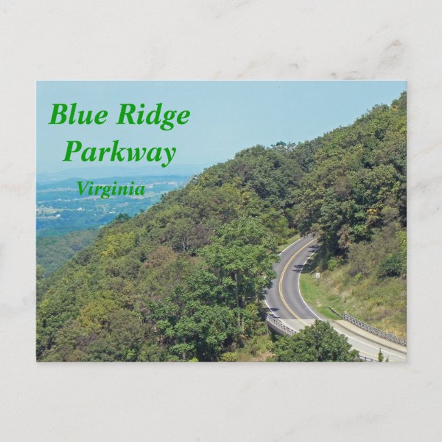 Blue Ridge Parkway - postal (Anverso)