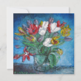 Blue Room Tulip Flowers Bouquet en una bolsa