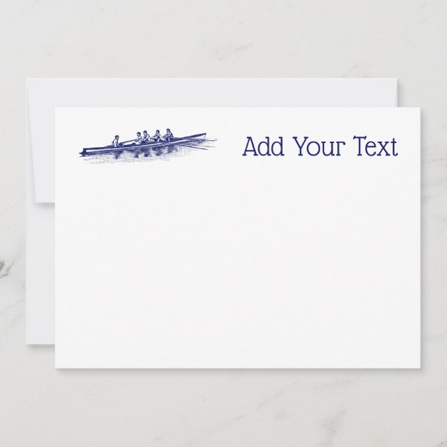 Blue Rowing Rowers Equipo Deportes Acuáticos (Anverso)