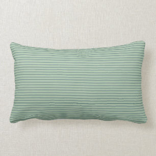 Blue Sage Thin Stripes Lumbar Cojín decorativo