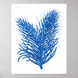 "Blue sea coral Print # 8 poster de decoración dom