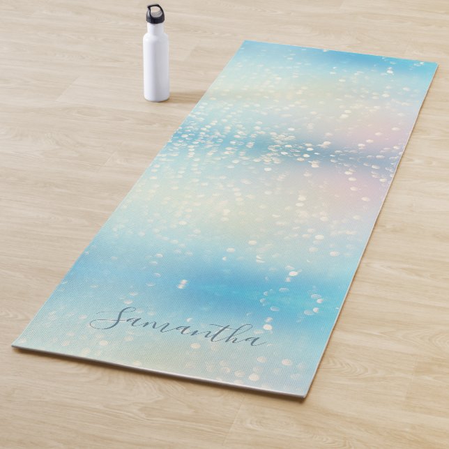 Blue Shimmer Yoga Mat (In situ)