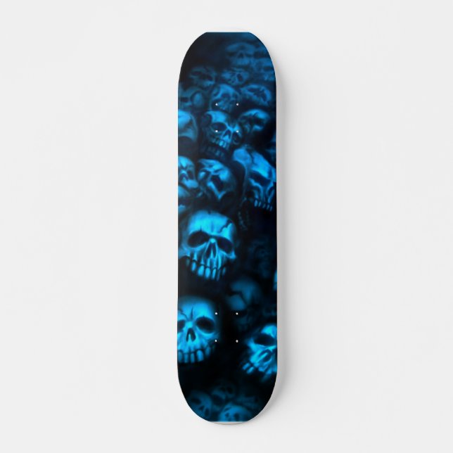 Blue skulls monopatín (Anverso )