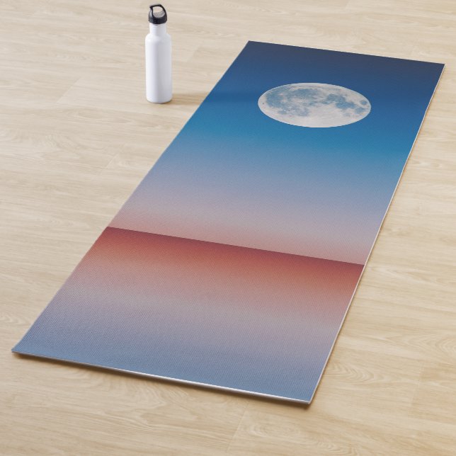 Blue Sky Full Moon Yoga Mat (In situ)