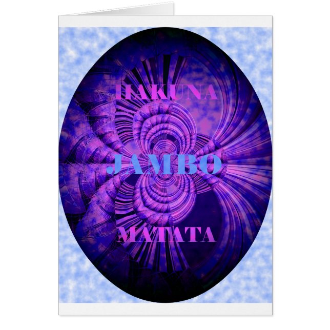 Blue Sky Hakuna Matata Kenya Giraffe Articulación  (Frente)