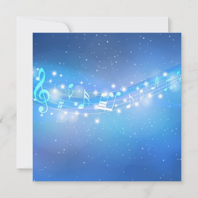 Blue Sky, Stars And Music Notes (Anverso)