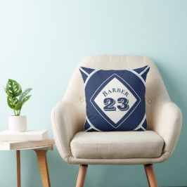 Blue Sport Tema lanzar almohada